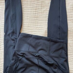 lululemon athletica fast and free Black Leggings